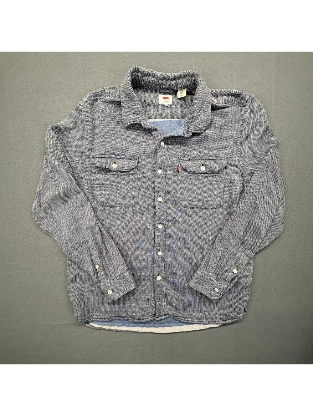 Levi's Herringbone Longsleeve Button Up Shirt Men's XL Double Layer